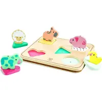 Hape Animal Noise Anna Puzzle 6 Pieces Roze Kinderen