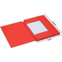 Jalema Secolor kartonnen 3-klepsmap rood A4 (25 stuks)
