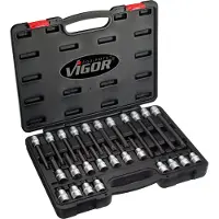Vigor V1918 Dopsleutel-bitinzetset 1/2 (12,5 mm) 26-delig