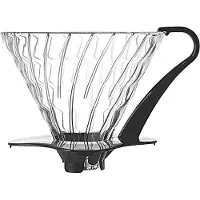 Hario V60-03 glazen druppelaar zwart VDG-03B