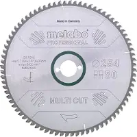 Metabo 628226000 Hardmetalen cirkelzaagblad multi cut HW/CT 315x30 96 FZ/T