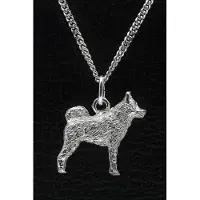 MOOYE ® - Collectie Zilveren Finse spets ketting hanger - groot