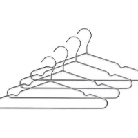Zeller Kledinghangers - zilver- metaal - 12x stuks - met broekstang - 40 cm