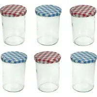 COSY&TRENDY Cosy & Trendy Voorraadpotten/inmaakpotten schroefdop 440 ml - 12x stuks - weckpotten/conservenpotten
