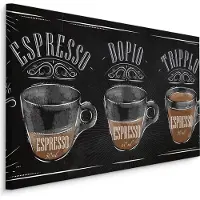 Karo-art Schilderij - Koffie, Espresso, Reclame, Premium Print
