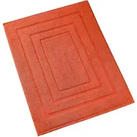 De Witte Lietaer badmat Pacifique 100 x 60 katoen oranje/rood