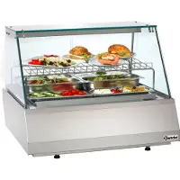 Bartscher Koelvitrine 2/1 GN, rechte ruit, 85(b)x89(d)x75(h)cm, 230V/430W