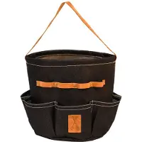 Esschert Design tuingereedschaptas 29,3 x 25 cm katoen blauw