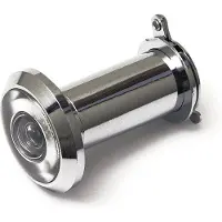 Dulimex DX Deurspion messing verchroomd 200°