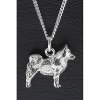 MOOYE ® - Collectie Zilveren Finse Lappenhond groot ketting hanger