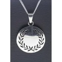 MOOYE ® - Collectie Zilveren Lauwerkrans Laurierkrans ketting hanger