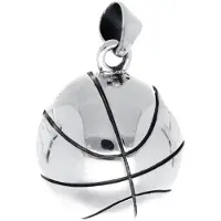 MOOYE ® - Collectie Zilveren Basketbal XL kettinghanger