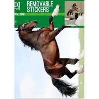 Imagicom muursticker Horse junior 50 x 70 cm PVC bruin