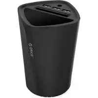 ORICO USB autolader met 3 poorten voor bekerhouder met pashouder - Smart IC - 7,2A / zwart
