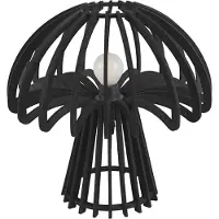 Leitmotiv Tafellamp Traditional Mushroom - Hout Zwart - 28x29cm
