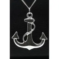 MOOYE ® - Collectie Zilveren Anker XL ketting hanger