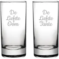Fusion Gegraveerde longdrinkglas 28,5cl De Liefste Tante-De Liefste Oom