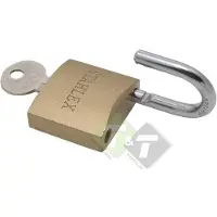 Stahlex Hangslot , 63mm, hoogte 44mm, breedte 54mm, dikte 10.5mm, inc. 3 sleutels