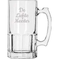 Libbey Gegraveerde Bierpul 1ltr De Liefste Meester