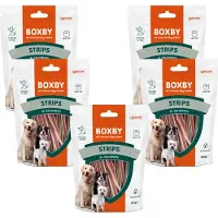 Boxby Strips - Hondensnacks - 5 x Vis Kip 360 g Valuepack