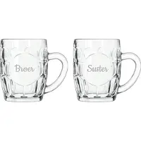 Libbey Gegraveerde Bierpul 55cl Broer-Suster