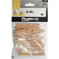 Piranha Deuvels, 40 mm lengte 8mm 40x X66432