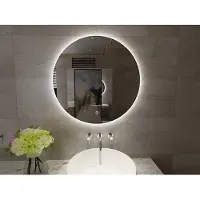 Klea Miro Condensvrije Rond Spiegel Met Indirecte LED Verlichting En Touch Schakelaar 100cm