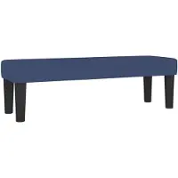vidaXL Bankje 100x30x30 cm stof blauw