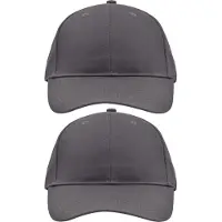 Myrtle beach 10x stuks 6-panel baseball caps antraciet grijs