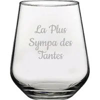 Pasabahce Drinkglas gegraveerd - 42,5cl - La Plus Sympa des Tantes
