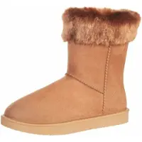 HKM Allweather laars Davos Fur waterproof - maat 34 - camel