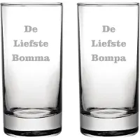 Fusion Longdrinkglas gegraveerd - 28,5cl - De Liefste Bomma-De Liefste Bompa