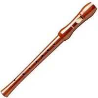 Hohner blokfluit, Musica Line, Duitse vingerzetting, tweedelig, donker perenhout.
