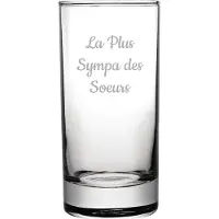 Fusion Longdrinkglas gegraveerd - 28,5cl - La Plus Sympa des Soeurs