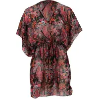 Sarlini Overtop Dames Beach Zomerjurkje Multi-Black