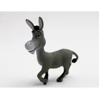 Merk Onbekend Dreamworks/Shrek - speelfiguur van Donkey - ezel - kunststof - 8,5 cm hoog