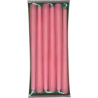 Enlightening Candles 24x Oud roze dinerkaarsen 25 cm 8 branduren - Geurloze kaarsen oud roze - Tafelkaarsen/kandelaarkaarsen
