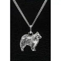 MOOYE ® - Collectie Zilveren Japanse kees ketting hanger - groot