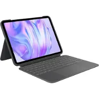 Logitech Combo Touch - Toetsenbord en hoes - met trackpad - met achtergrondverlichting - Apple Smart Connector - QWERTY - Spaans - Oxford Grey - voor Apple 12,9-inch iPad Pro (5e generatie)