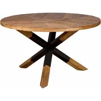 Tower Living Viola round diningtable wooden leg -130 - natural (Naturel, 130x130x77 diameter: 130cm)