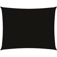 vidaXL Zonnescherm rechthoekig 3x4,5 m oxford stof zwart