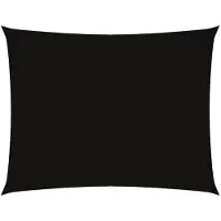 vidaXL Zonnescherm rechthoekig 2,5x3,5 m oxford stof zwart