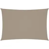 vidaXL Zonnescherm rechthoekig 2,5x4,5 m oxford stof taupe