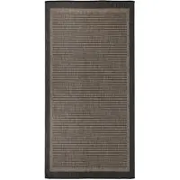 vidaXL Buitenkleed platgeweven 100x200 cm donkerbruin