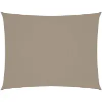 vidaXL Zonnescherm rechthoekig 6x7 m oxford stof taupe