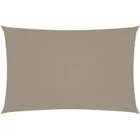 vidaXL Zonnescherm rechthoekig 2,5x5 m oxford stof taupe