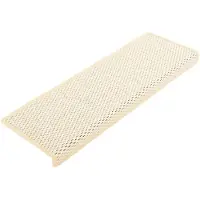 vidaXL Trapmatten zelfklevend 15 st sisal-look 65x21x4 cm Berber
