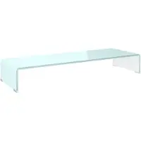 vidaXL Tv-meubel/monitorverhoger 90x30x13 cm glas groen