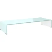 vidaXL Tv-meubel/monitorverhoger 80x30x13 cm glas groen
