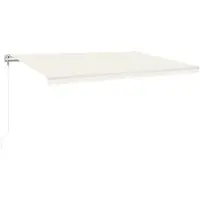 vidaXL Luifel automatisch uittrekbaar 500x300 cm crèmekleurig